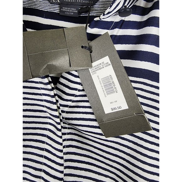 Armani Exchange Striped Women's XXS New - Picture 4 of 6